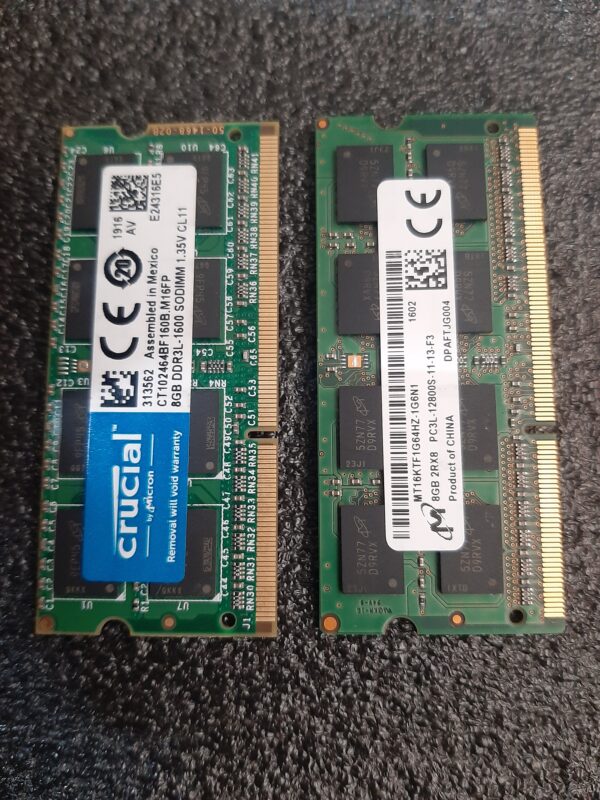 MEMORIA RAM DDR3L, 8GB, 12800, 1600MHZ PARA PORTATIL
